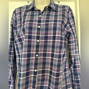 UNTUCKit Blue Plaid Button Down Shirt